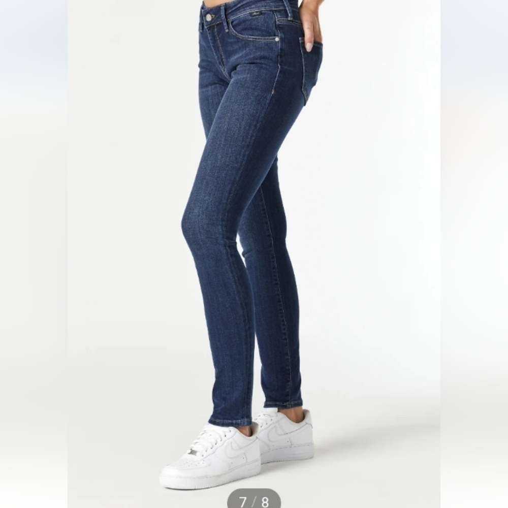 💫Mavi Women's Alexa Skinny Jeans Mid Rise Dark Supersoft